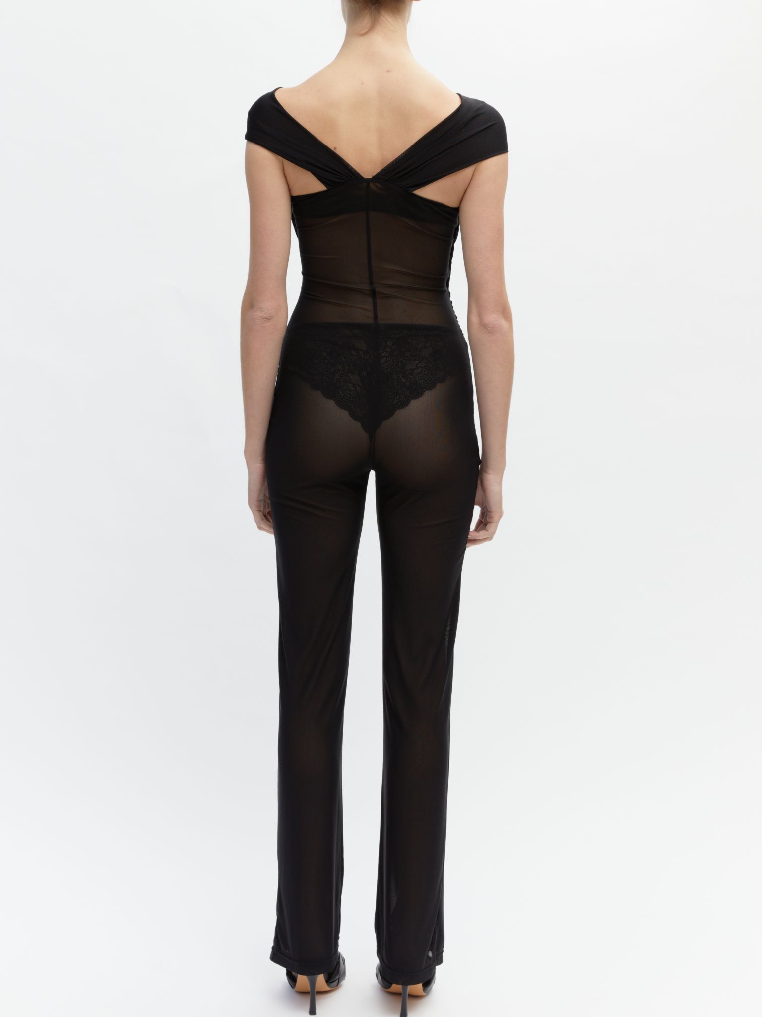 CRISS CROSS JUMPSUIT // BLACK