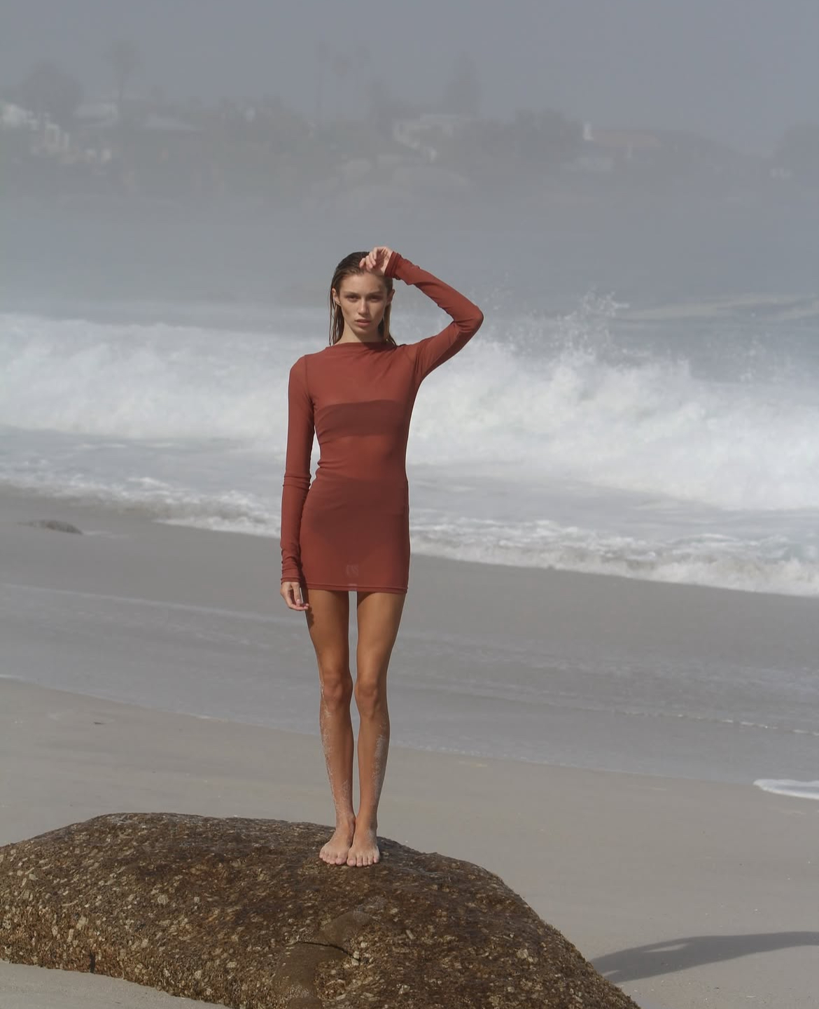 MASHA SHORT DRESS//CORAL